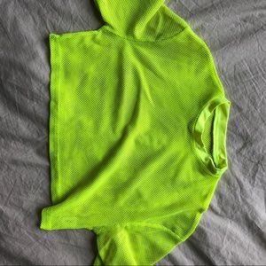 Neon yellow party top